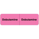 Dobutamine, IV Line Identification Label, 3" x 7/8"
