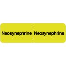 Neosynephrine, IV Line Identification Label, 3" x 7/8"