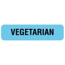 Vegetarian, Nutrition Communication Label, 1-1/4" x 5/16"