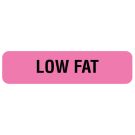 Low Fat, Nutrition Communication Label, 1-1/4" x 5/16"