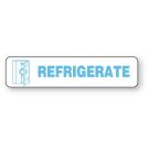 Refrigerate, Temperature Related Label, 1-5/8" x 3/8"
