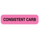 Consistent Carb, Nutrition Communication Labels, 1-1/4" x 5/16"