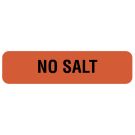 No Salt, Nutrition Communication Labels, 1-1/4" x 5/16"