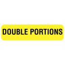 Double Portions, Nutrition Communication Labels, 1-1/4" x 5/16"