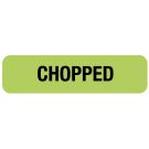 Chopped, Nutrition Communication Labels, 1-1/4" x 5/16"
