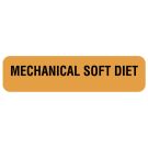 Mechanical Soft Diet, Nutrition Communication Labels, 1-1/4" x 5/16"