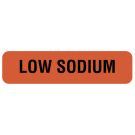 Low Sodium, Nutrition Communication Labels, 1-1/4" x 5/16"