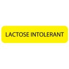 Lactose Intolerant, Nutrition Communication Labels, 1-1/4" x 5/16"