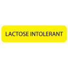 Lactose Intolerant, Nutrition Communication Labels, 1-1/4" x 5/16"