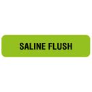 Anesthesia Label, Saline Flush, 1-1/4" x 5/16"