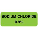 Medication ID Label, Sodium Chloride 0.9% 2-1/4" x 7/8"