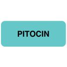 Medication ID Label, Pitocin 2-1/4" x 7/8"