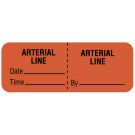 Arterial Line , Line Identification Label, 2" x 3/4"
