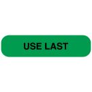 Use Last, Medication Instruction Label, 1-5/8" x 3/8"