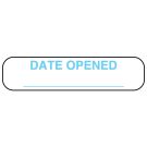 Date Opened, Medication Instruction Label, 1-5/8" x 3/8"