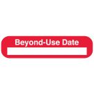 Beyond Use Date, Medication Instruction Label, 1-5/8" x 3/8"