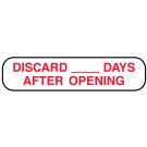 Discard ____Days, Medication Instruction Label, 1-5/8" x 3/8" 