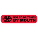 Not To Be Taken By Mouth, Medication Instruction Label, 1-5/8" x 3/8"