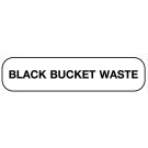 Medication Disposal, Black Bucket Waste, Medication Instruction Label, 1-5/8" x 3/8"