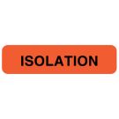 Isolation, Infection Control Label, 1-1/4" x 5/16"
