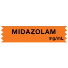 Anesthesia Tape, Midazolam mg/mL, 1" x 1/2"