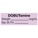 Anesthesia Tape, DOBUTamine mcg/mL, 1-1/2" x 1/2"