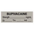 Anesthesia Tape, Bupivacaine mg/mL, Date Time Initial, 1-1/2" x 1/2"