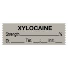 Anesthesia Tape, Xylocaine %  Date Time Initial, 1-1/2" x 1/2"