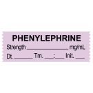 Anesthesia Tape, Phenylephrine  mg/mL, Date Time Initial, 1-1/2" x 1/2"