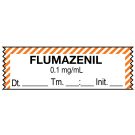 Anesthesia Tape, Flumazenil 0.1 mg/mL, Date Time Initial, 1-1/2" x 1/2"
