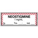 Anesthesia Tape, Neostigmine 1 mg/mL, Date Time Initial, 1-1/2" x 1/2"