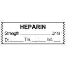 Anesthesia Tape, Heparin Units Wh, Date Time Initial, 1-1/2" x 1/2"