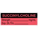 Anesthesia Tape, Succinylcholine mg/mL, 1-1/2" x 1/2"