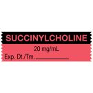 Anesthesia Tape, Succinylcholine 20 mg/mL, 1-1/2" x 1/2"