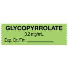 Anesthesia Tape, Glycopyrrolate 0.2 mg/mL, 1-1/2" x 1/2"