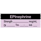 Anesthesia Tape, Epinephrine  mcg/mL, Date Time Initial, 1-1/2" x 1/2"