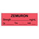 Anesthesia Tape, Zemuron mg/mL, DTI 1-1/2" x 1/2"