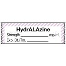 Anesthesia Tape, Hydralazine mg/mL, 1-1/2" x 1/2"