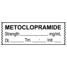 Anesthesia Tape, Metoclopramide mg/mL, Date Time Initial, 1-1/2" x 1/2"