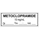 Anesthesia Tape, Metoclopramide 10mg/mL, Date Time Initial, 1-1/2" x 1/2"