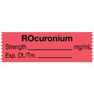 Anesthesia Tape, Rocuronium mg/mL, 1-1/2" x 1/2"