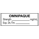 Anesthesia Tape, Omnipaque ____ mgI/mL, 1-1/2" x 1/2"