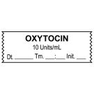 Anesthesia Tape, Oxytocin   10 Units/mL , Date Time Initial, 1-1/2" x 1/2"
