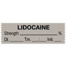 Anesthesia Tape, Lidocaine  %, Date Time Initial, 1-1/2" x 1/2"