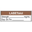 Anesthesia Tape, Labetalol mg/mL, 1-1/2" x 1/2"
