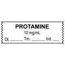 Anesthesia Tape, Protamine  10 mg/mL, Date Time Initial, 1-1/2" x 1/2"