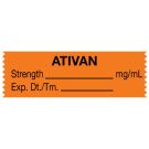 Anesthesia Tape, Ativan mg/mL, 1-1/2" x 1/2"