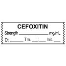 Anesthesia Tape, Cefoxitin mg/mL DTI 1-1/2" x 1/2"