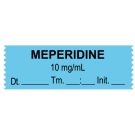 Anesthesia Tape, Meperidine  10 mg/mL, Date Time Initial, 1-1/2" x 1/2"