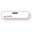 Vaccine Label, MMR, 1-1/4" x 5/16"